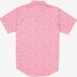 Kirby NWT Nintendo All Over Print Short Sleeve Button Up Shirt Men's XXL Pink